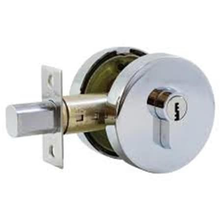 Jako Round Deadbolt High Security; Satin Nickel - Zamak